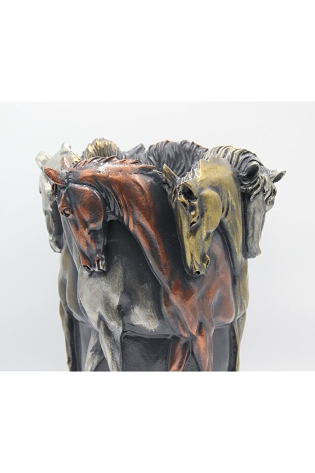 Atlı Antrasit Vazo - 2