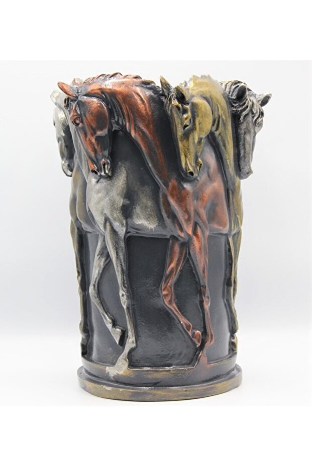 Atlı Antrasit Vazo - 3