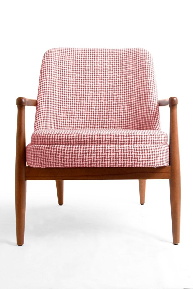 Kaz Ayağı Kırmızı Berjer - 5