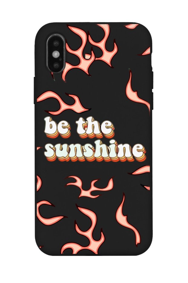 iPhone XS Max Compatible Be the Sunshine Designed Black Launch Phone Case