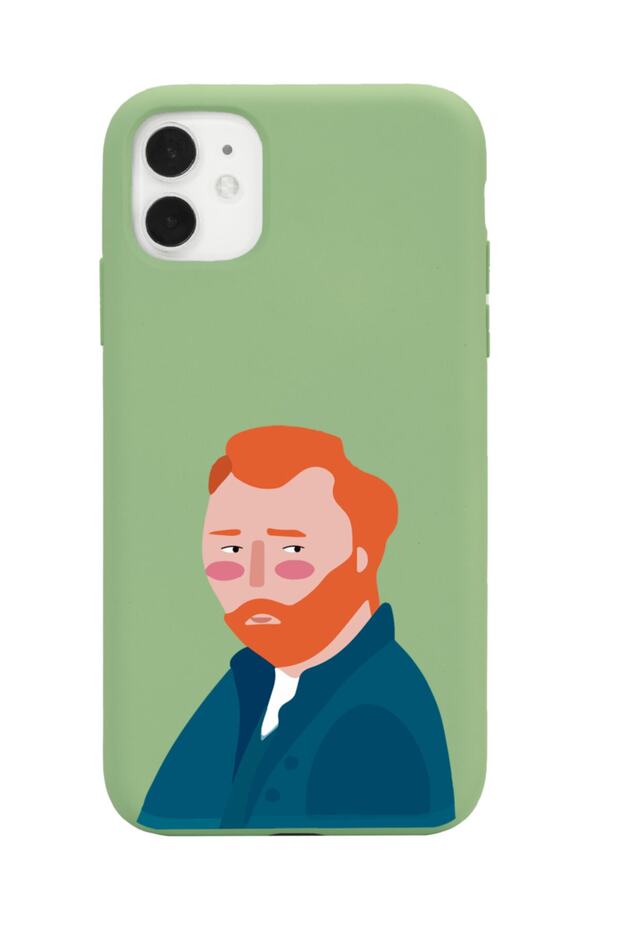 iPhone 11 Compatible Vincent Van Gogh Designed Green Launch Phone Case