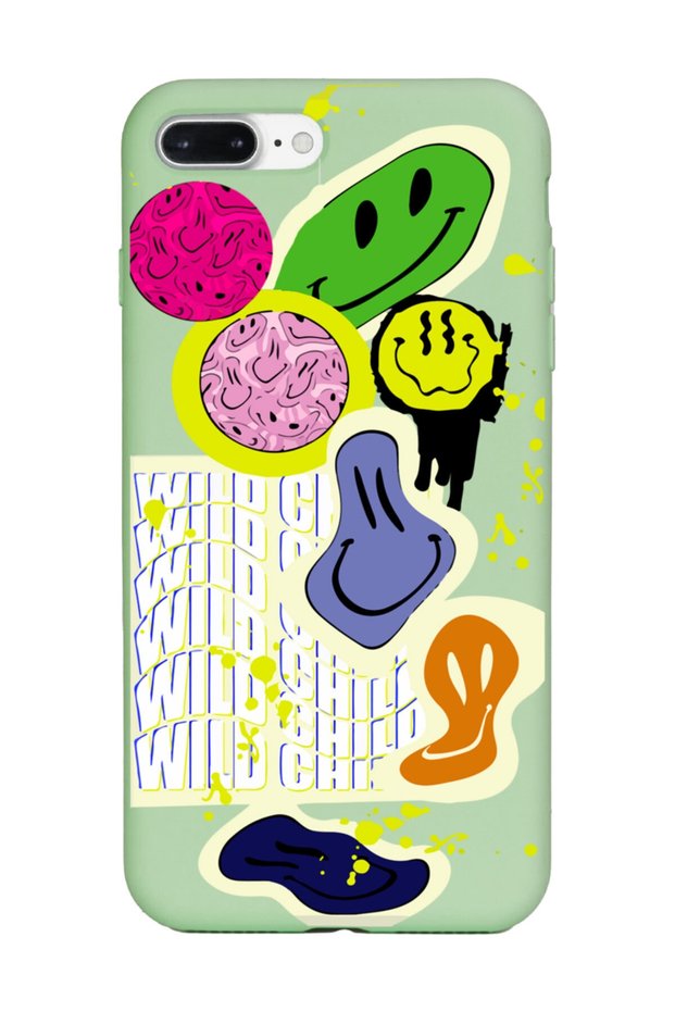 iPhone 7 Plus - 8 Plus Compatible You Can Sad Smile Design Green Launch Phone Case