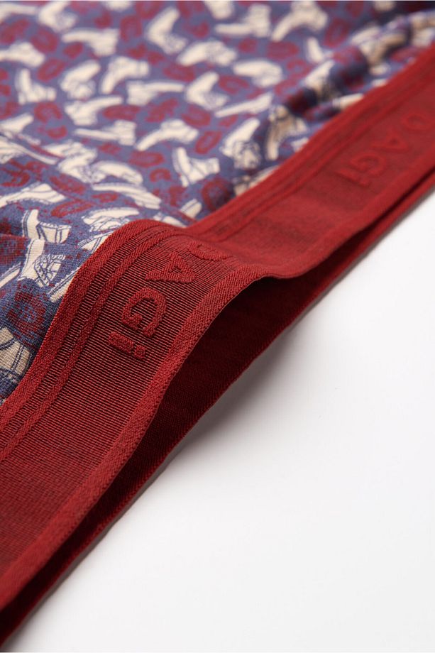 Kiremit-lila Erkek Compact Ayakkabı Desenli Boxer - 2