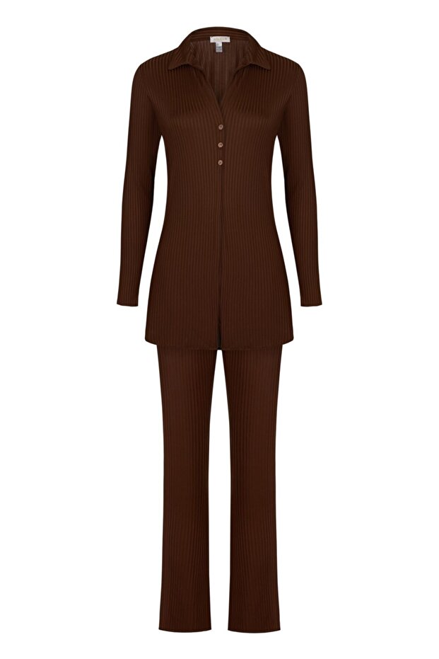 بدلة بنية مزدوجة - 1