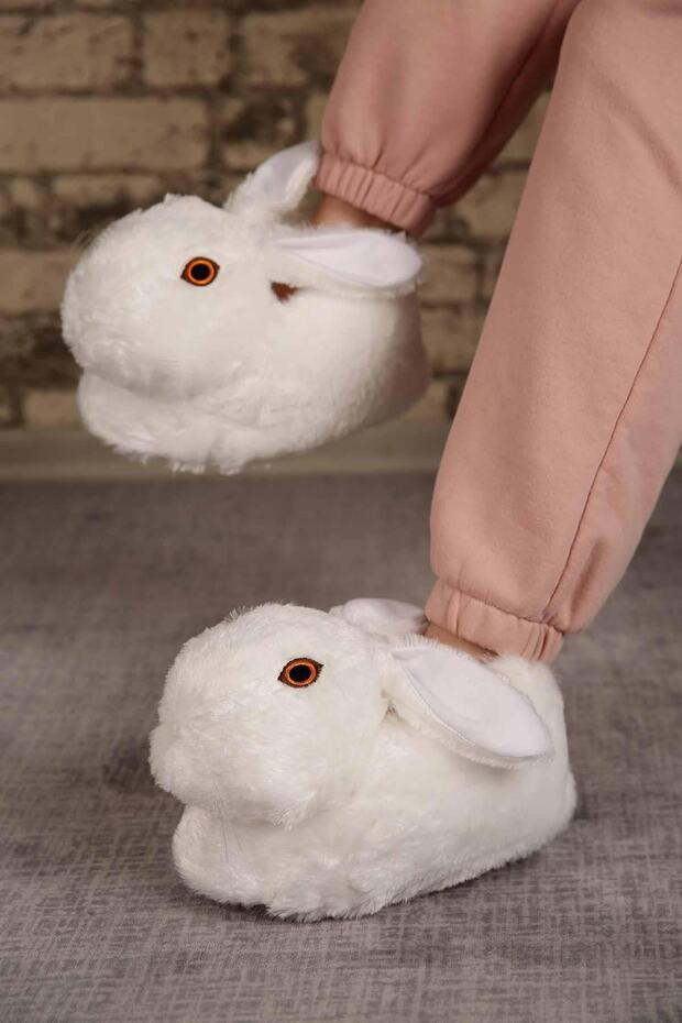 Unisex Hayvanlı Panduf Ev Ayakkabısı Ses Yapmaz Taban - 1