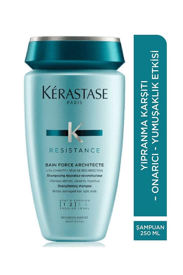 Paris Yıpranmış Saçlar Için Şampuan (yıpranma Seviyesi 1-2) - Bain Force Architecte 250 Ml - 1