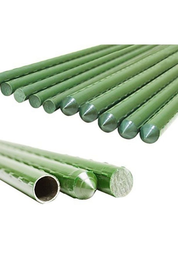 Bitki Destek Çubuğu Metal Üzeri Pvc Kaplı 8mm 90cm 5 Adet - 1