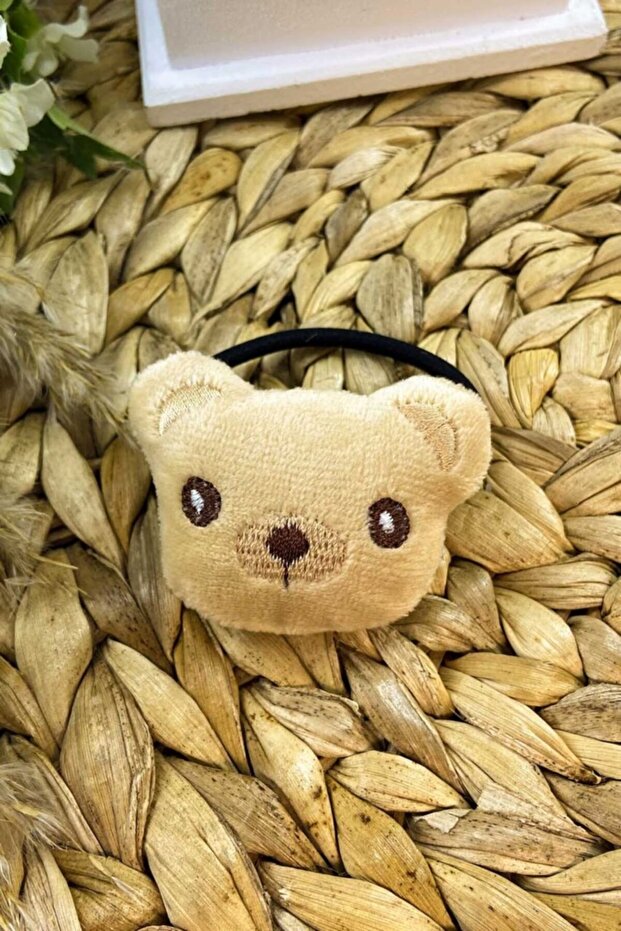 Single Teddy Bear Figured Rubber Buckle Light Brown Sbt213