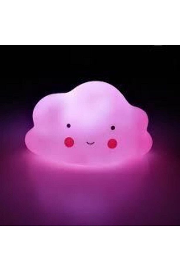 Pembe Bulut Dekoratif Masa Lambası Gece Lambası Led Lamba - 1