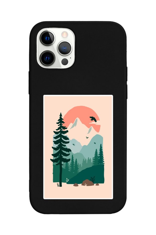 iPhone 13 Pro Compatible Lake Forest Designed Black Launch Phone Case