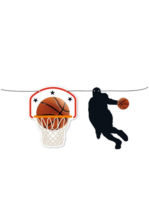Basketball Theme Custom Cut Banner Set