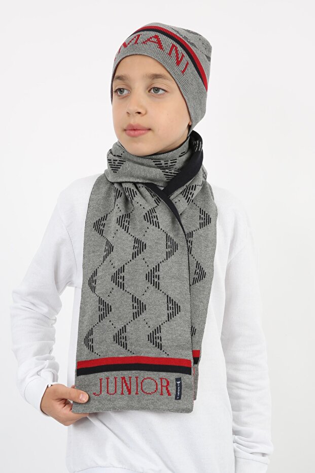 Cotton Kids Scarf Beanie Set