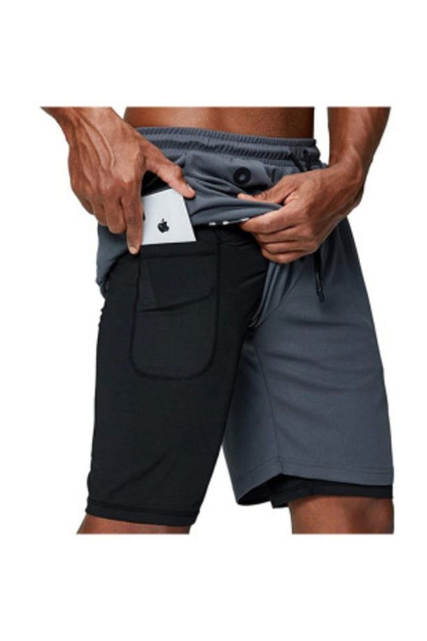 Unisex Koşu Ve Antrenman Sporcu Şortu 2 In 1 - 7