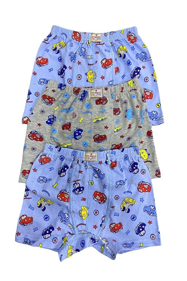 Boy's Patterned Boxer 3 Pack - 1