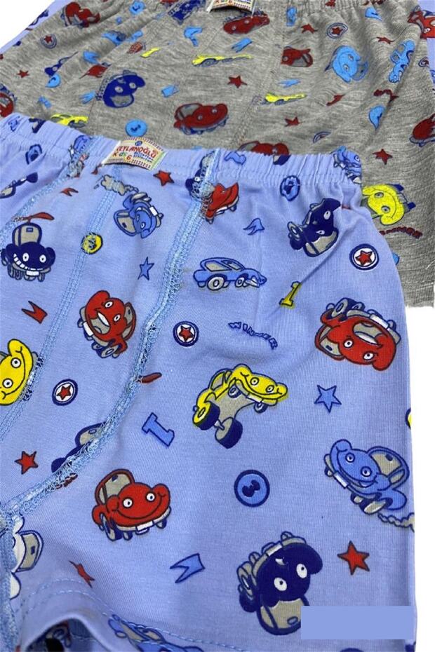Boy's Patterned Boxer 3 Pack - 2