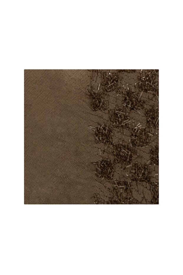 Eşarp 1045brl Simli Şerit Şal - 1