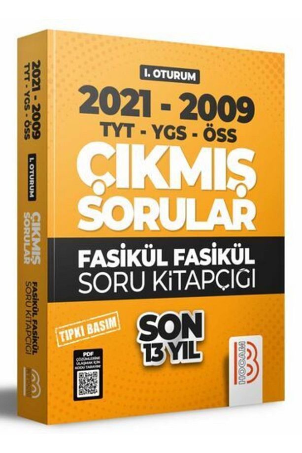 2009-2021 Yks 1. Oturum Son 13 Yıl Tıpkı Basım Fasikül Fasikül Çıkmış Sorular - 1