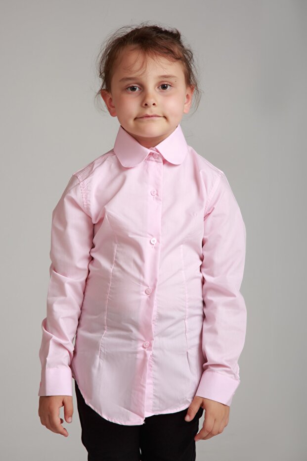 Girls Pink School Shirt