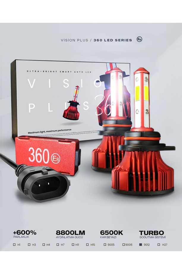 360° Led Xenon Dob 9012 34w 8800 Lumen - 1