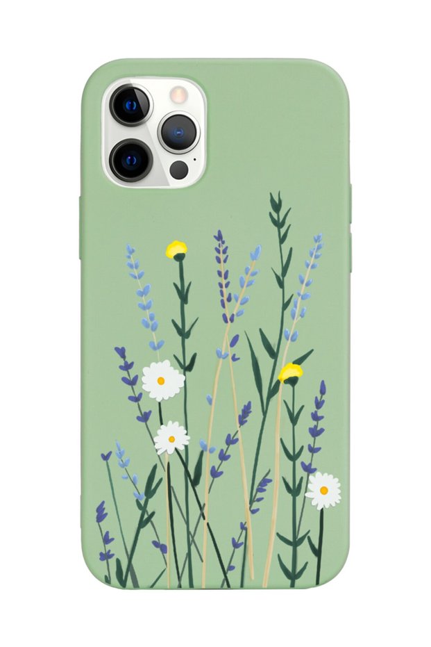 iPhone 12 Pro Max Compatible Softy Lavenders Designed Green Launch Phone Case
