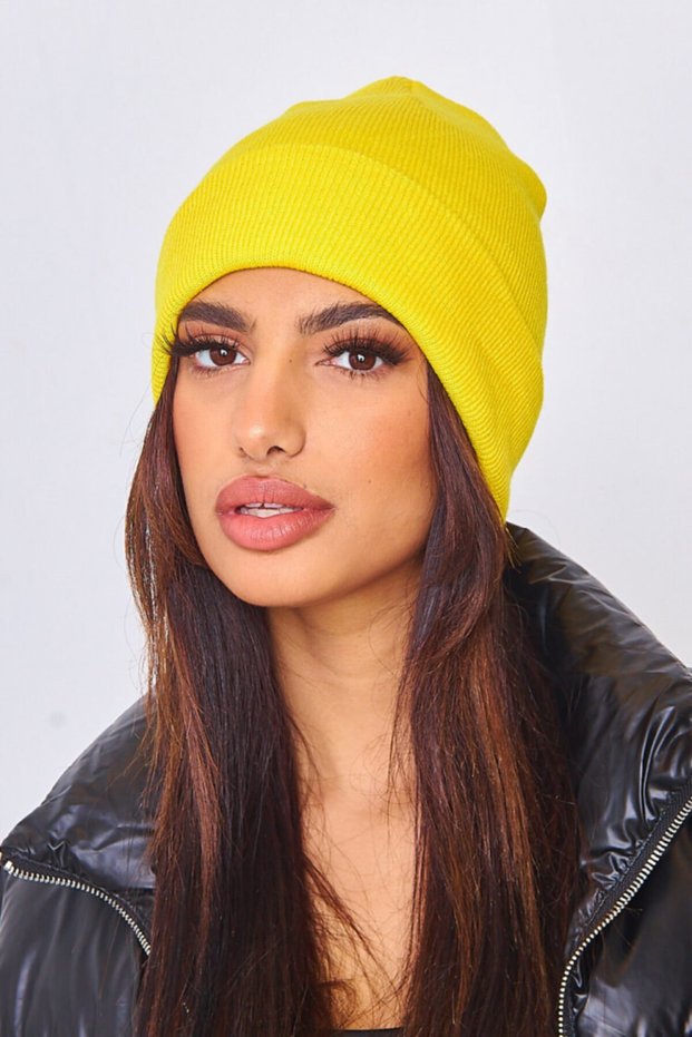Unisex Basic Beret Yellow