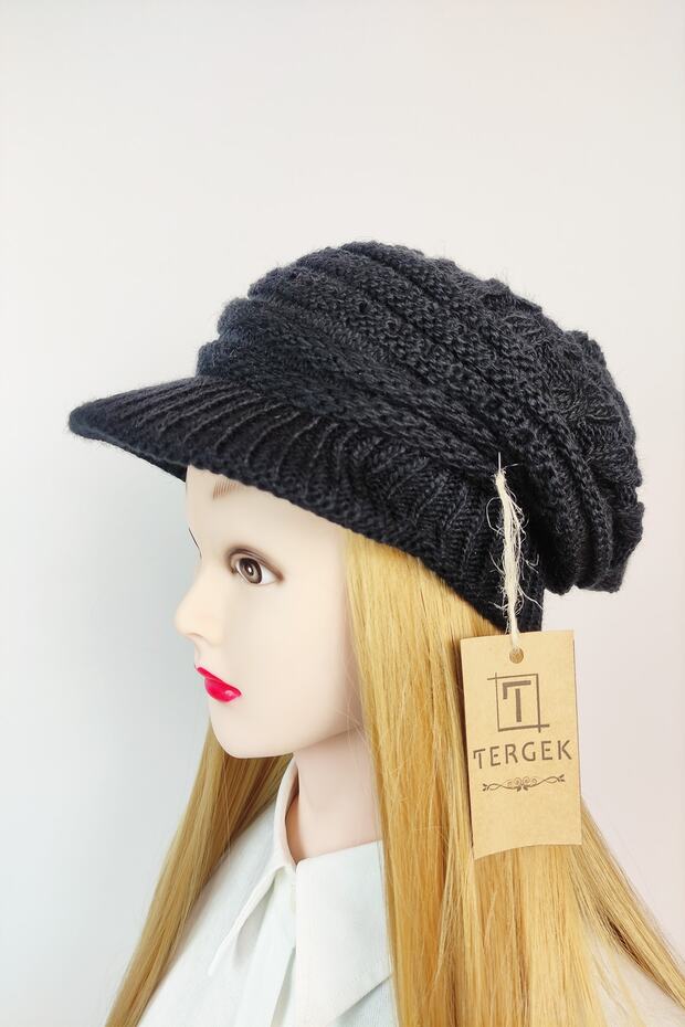 Brim Knitwear Knitted Beanie Winter Black