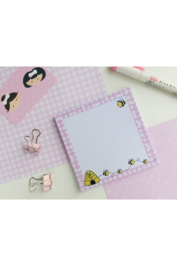 10x10 Arı Notluk Notepad Defter - 1