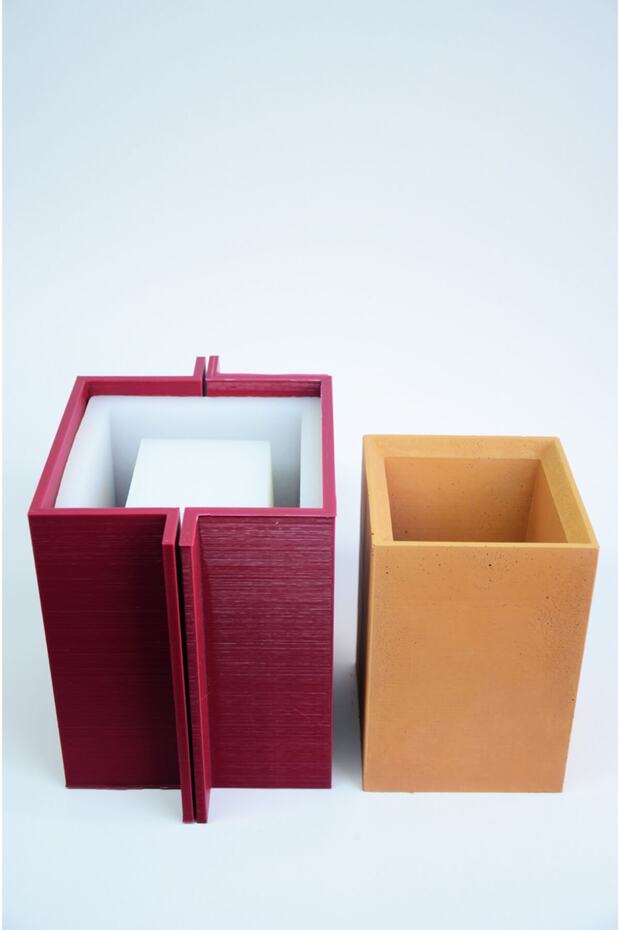 Uzun Kolon Saksı Silikon Kalıbı - 1