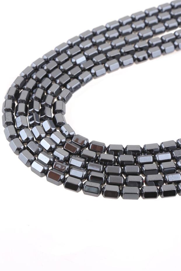 4x6 mm Hexagonal Cut Hematit Array Dz4332 - 1