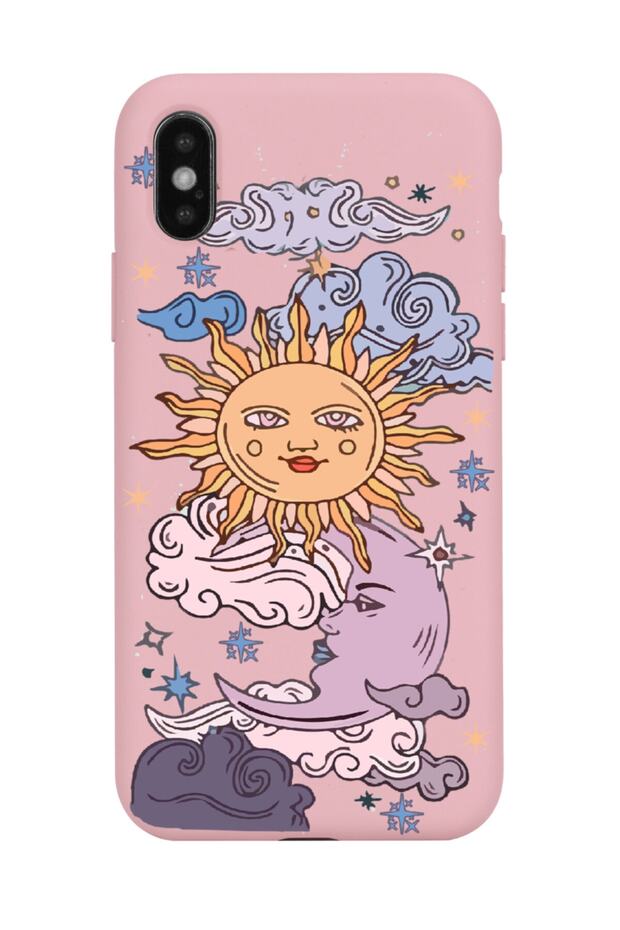 iPhone XS Max Compatible Solar Retro Designed Powder Launch Phone Case