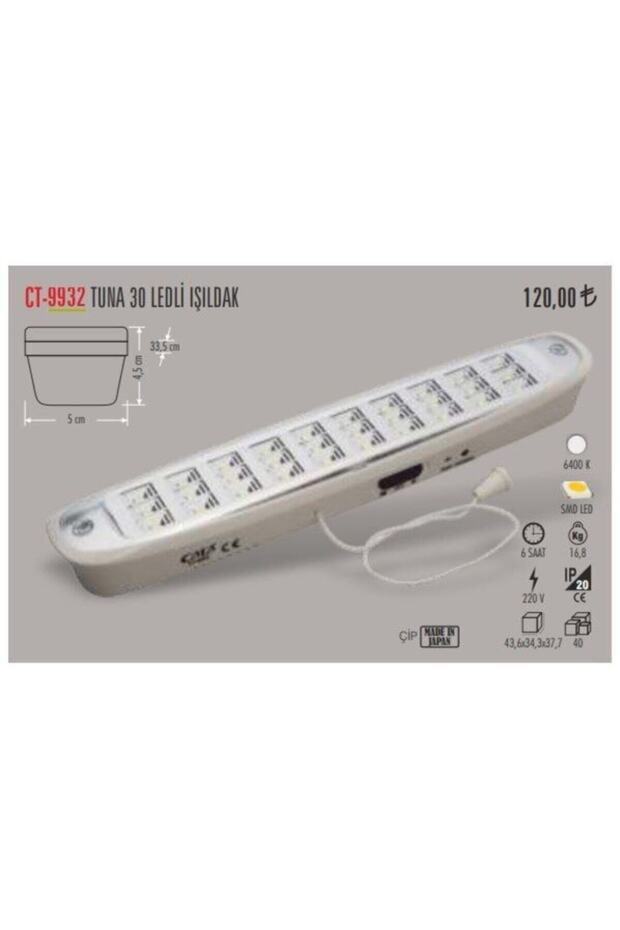 Ct-9932 30 Led Li Işıldak Şarjlı - 2