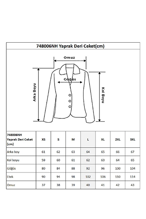 Yaprak Deri Ceket - 4