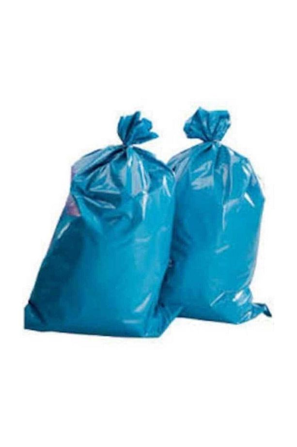 10 Adet Mavi Plastik Klipsli 80x110 Ultra Kalın Ev Taşıma Taşınma Poşeti 10 mt Halı Poşeti Hediyeli - 2
