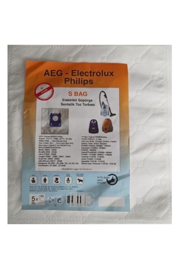 Aeg-Electrolux- S Bag Series Dust Bag 5 Pieces