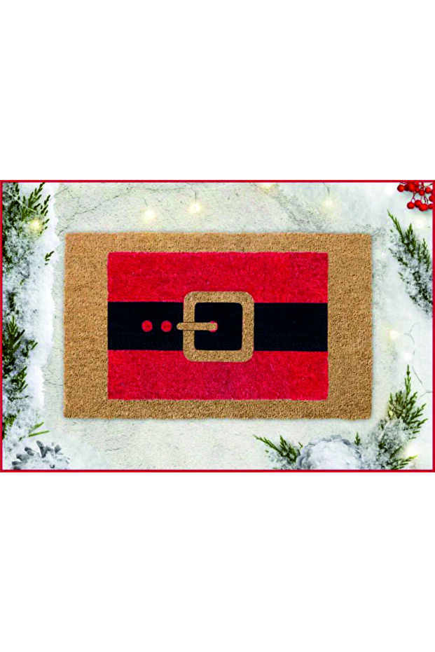 Yılbaşı Noel Baba Kapı Önü Koko Paspas - 1