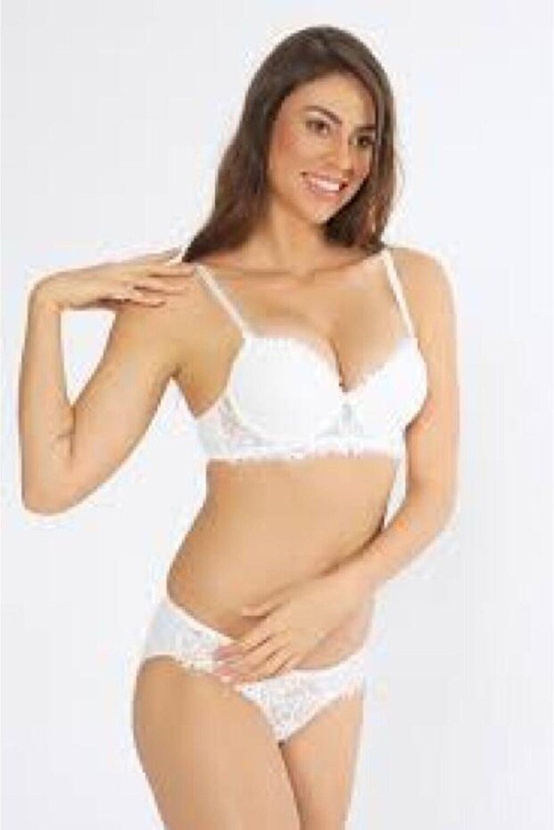 Women's Burgundy Underwire Lace Supported Bra Set