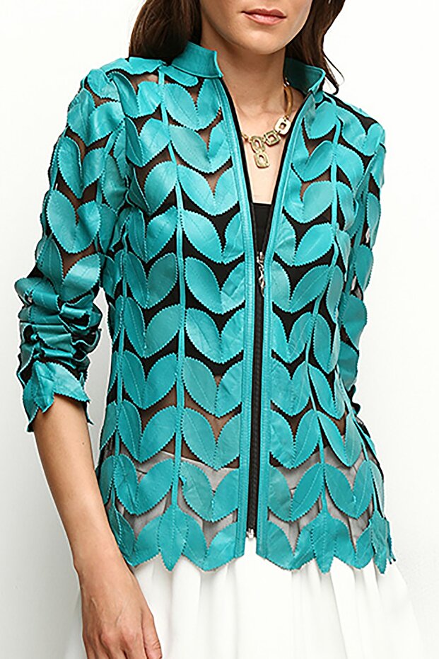 Yaprak Deri Ceket - 1