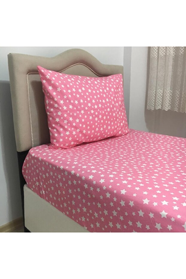 Single Ranforce Elastic Sheet Set Star Patterned - 1