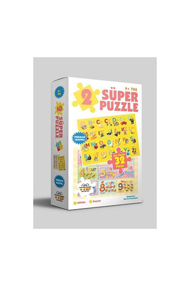 2 Süper Puzzle - Alfabe - Sayılar 4+ Yaş Kollektif - 1