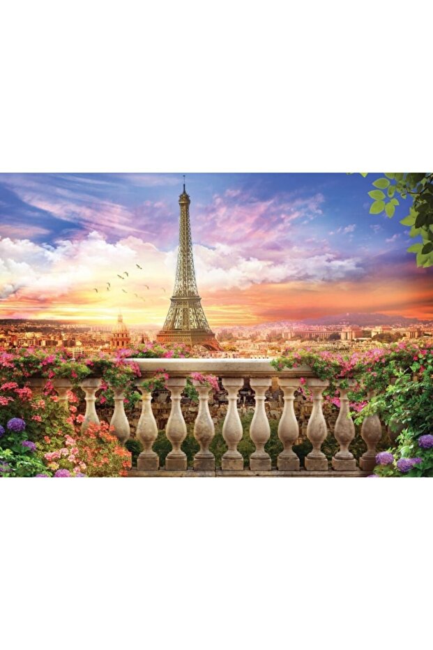 Ks Sunset In Eiffel 500 Parça Puzzle - 2