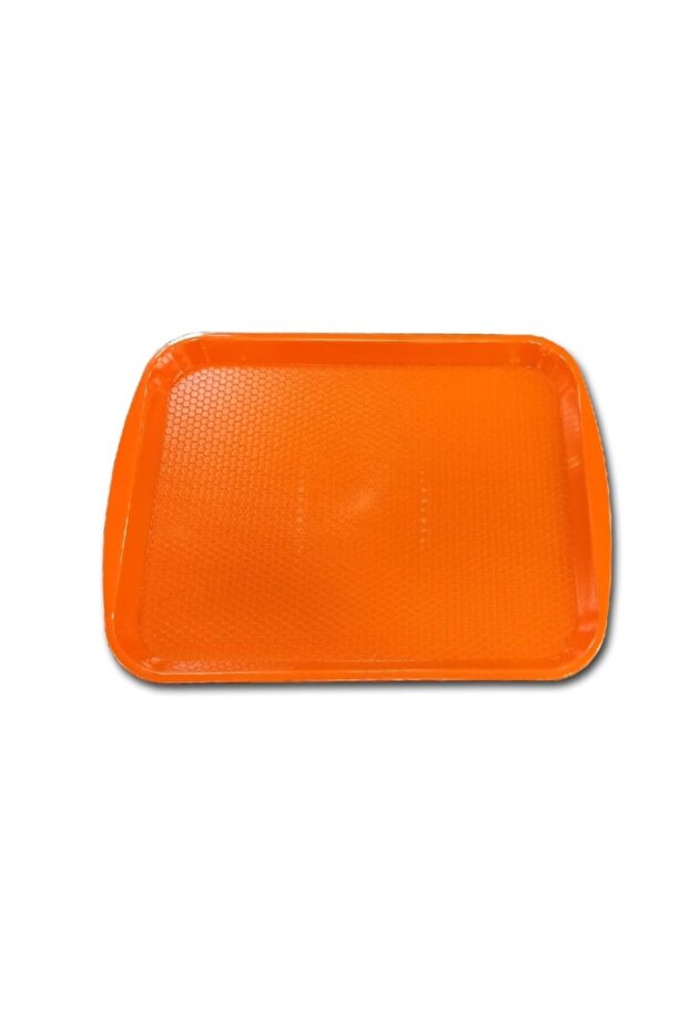 Plastic Serving Tray 27x36 Orange 5 Li