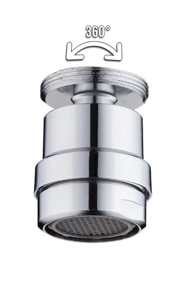 خيط خارجي موفر للمياه برأس صنبور متحرك 360 درجة من النحاس الصلب المقاوم للصدأ - 1