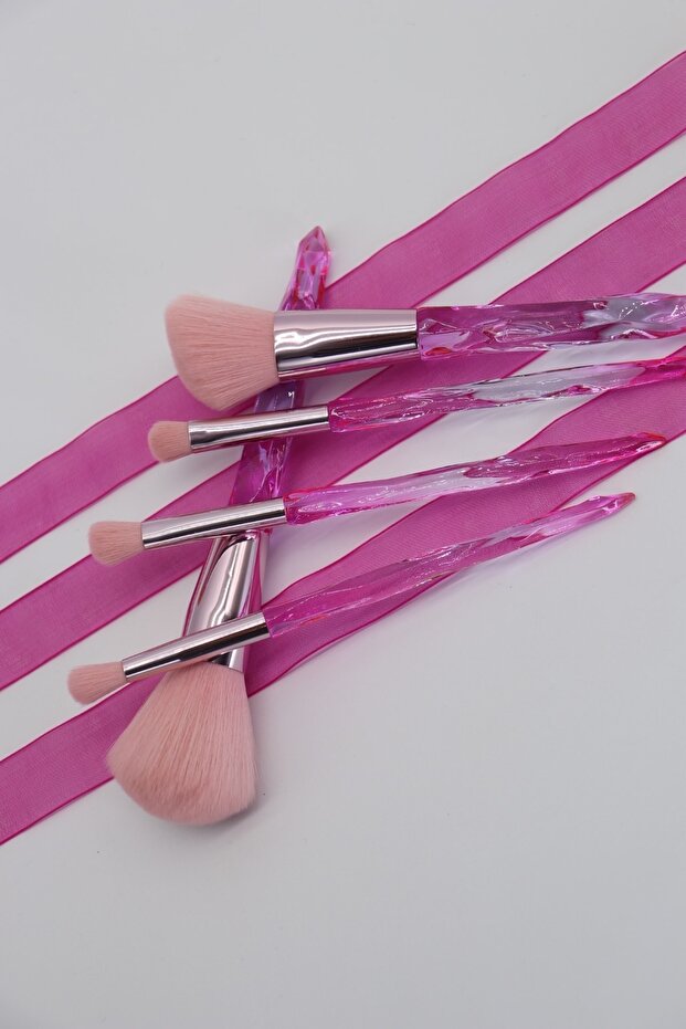 5'li Kristal Makyaj Seti (pembe) - 5