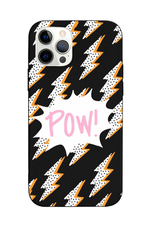 iPhone 13 Pro Max Compatible Pow Design Black Launch Phone Case