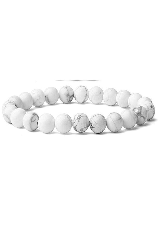 Certified Real Howlite Natural Stone Bracelet