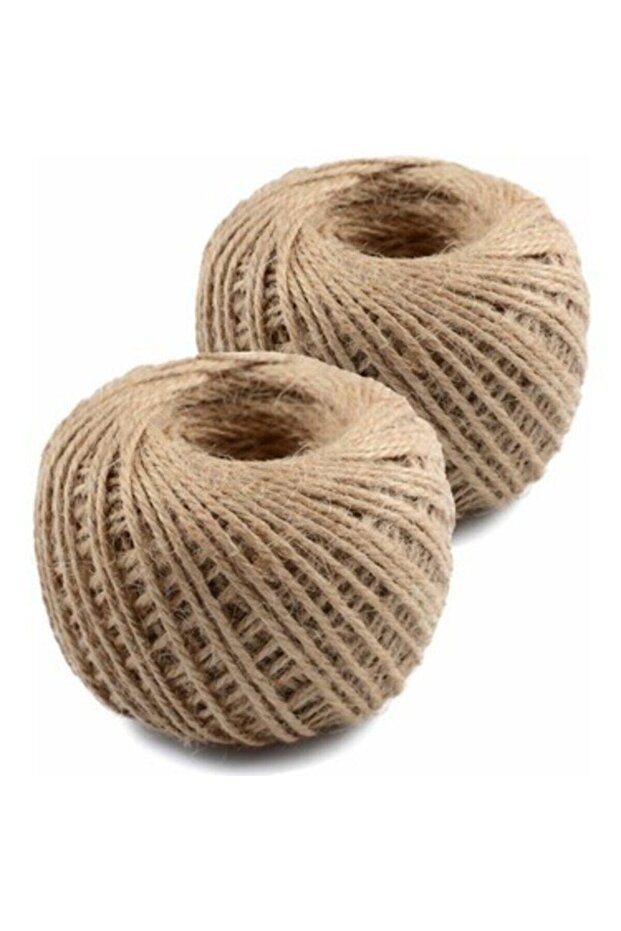 Jute Rope Straw Linen Whipped Rope 100 Grams 2 Pieces