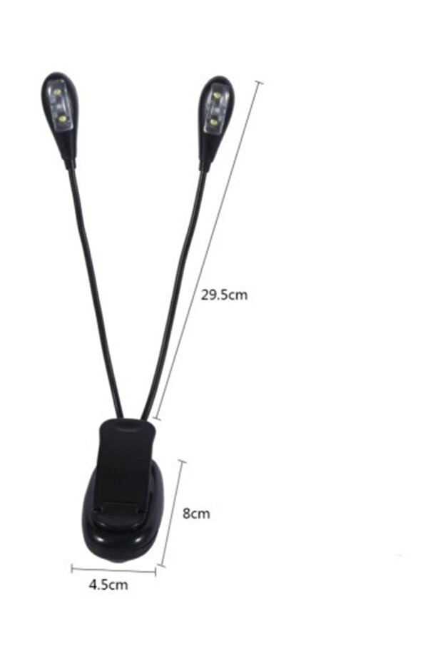 Çift Başlı Kitap Okuma Lambası Mandallı - 2