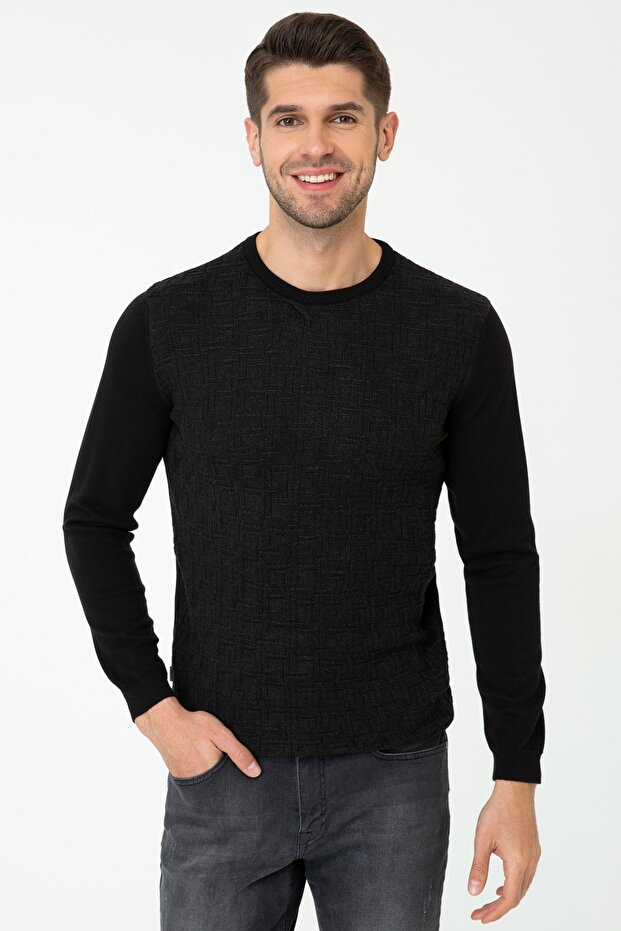 Black Men's Sweater G021SZ0TK.000.1295848