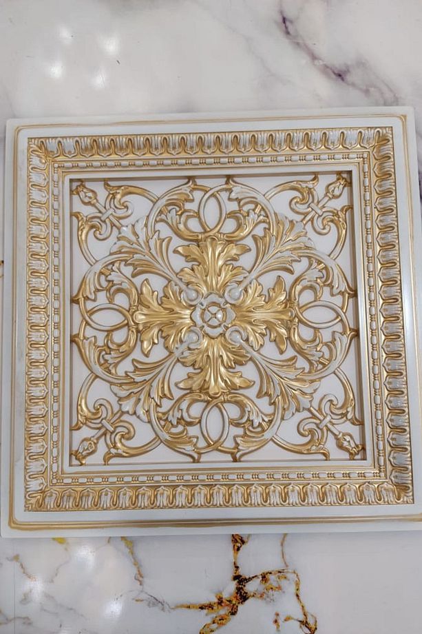 Saray Tavan 60 Cm Bronz Dekoratif Saray Tavan Paneli Asma Tavan Uyumlu - 3