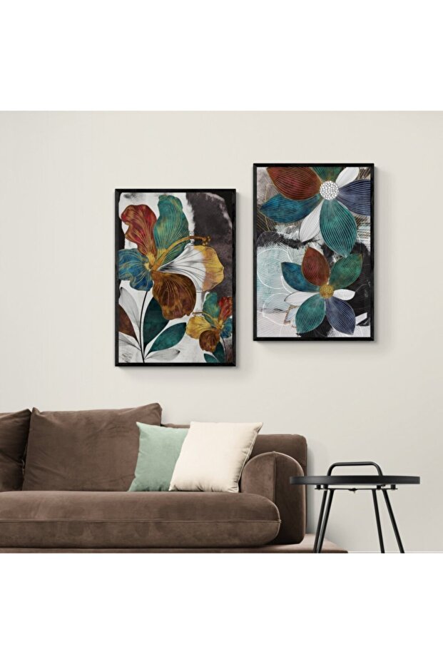 Çerçeveli Soyut Ahşap Tablo - 2